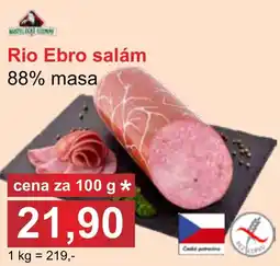 PLUS JIP Rio Ebro salám 88% masa nabídka