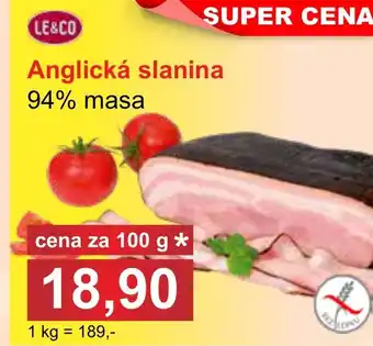 PLUS JIP Anglická slanina nabídka