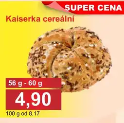 PLUS JIP Kaiserka cereální nabídka