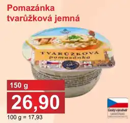 PLUS JIP Pomazánka tvarůžková jemná nabídka