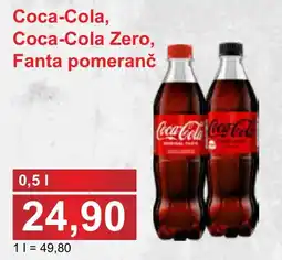 PLUS JIP Coca-Cola, Coca-Cola Zero, Fanta pomeranč nabídka