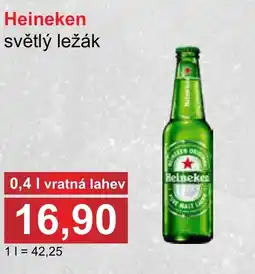 PLUS JIP Heineken světlý ležák nabídka