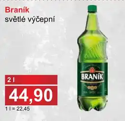 PLUS JIP Braník světlé výčepní nabídka