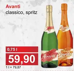 PLUS JIP Avanti classico, spritz nabídka