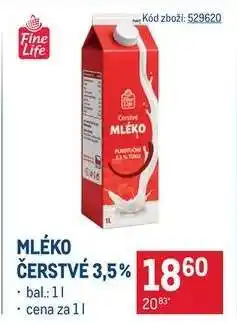 Makro Mléko čerstvé 3,5 % nabídka