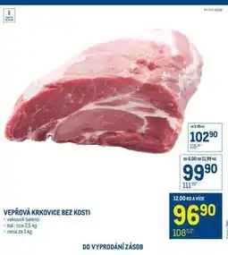 Makro Vepřová krkovice bez kosti nabídka