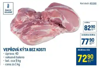 Makro Vepřová kýta bez kosti nabídka