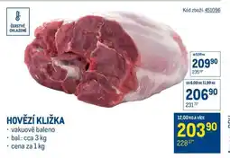 Makro Hovězí kližka nabídka