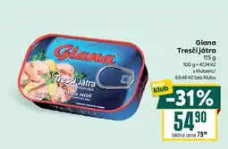 Billa Giana Tresčí játra • nabídka