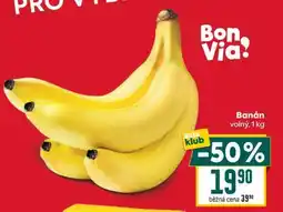 Billa Banán volný, 1 kg nabídka