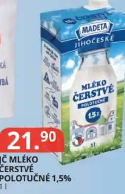 Potraviny CZ Madeta Jč mléko čerstvé polotučné 1,5% nabídka