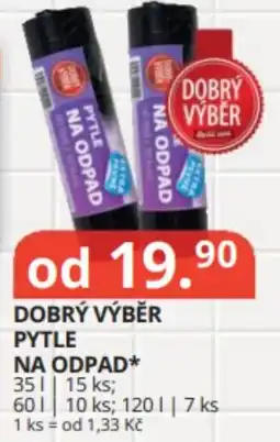 Potraviny CZ Dobrý výběr pytle na odpad nabídka