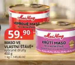 Potraviny CZ Maso ve vlastní šťávě nabídka