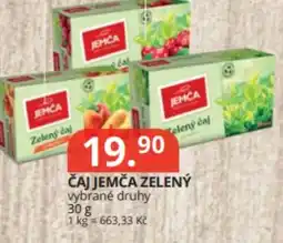Potraviny CZ Čaj jemča zelený nabídka