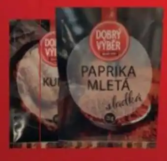 Potraviny CZ Dobrý vyber koření nabídka