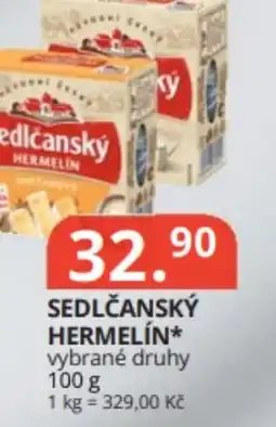 Potraviny CZ Sedlčanský hermelín nabídka