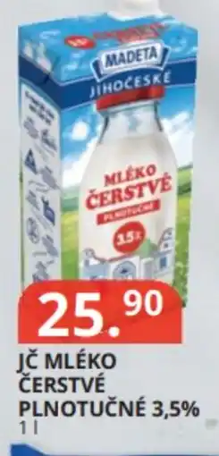 Potraviny CZ Madeta Jč mléko čerstvé plnotučné 3,5% nabídka