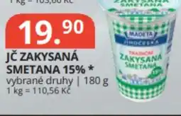 Potraviny CZ Madeta Jč zakysaná smetana 15% nabídka