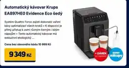 Datart Automatický kávovar Krups EA897HEO Evidence Eco šedý nabídka