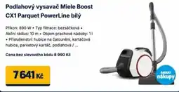 Datart Podlahový vysavač Miele Boost CX1 Parquet PowerLine bílý nabídka