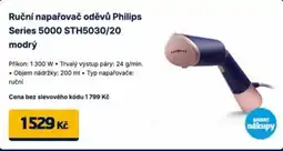 Datart Ruční napařovač oděvů Philips Series 5000 STH5030/20 modrý nabídka
