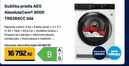 Datart Sušička prádla AEG AbsoluteCare® 8000 TR8384CC bílá nabídka