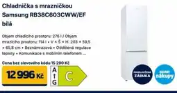 Datart Chladnička s mrazničkou Samsung RB38C603CWW/EF bílá nabídka