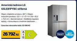 Datart Americká lednice LG GSLE81PYBC stříbrná nabídka