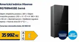 Datart Americká lednice Hisense RQ768N4GBE černá nabídka