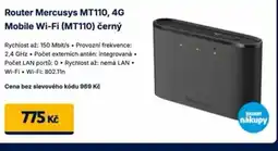 Datart Router Mercusys MT110, 4G Mobile Wi-Fi (MT110) černý nabídka