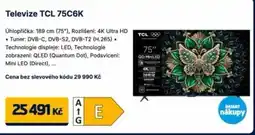 Datart Televize TCL 75C6K nabídka