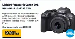 Datart Digitální fotoaparát Canon EOS R10 + RF-S 18-45 IS STM nabídka