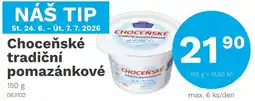 Konzum Choceňské tradiční pomazánkové nabídka