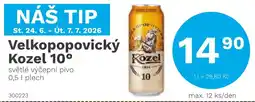 Konzum Velkopopovický Kozel 10° nabídka