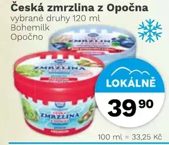 Konzum Česká zmrzlina z Opočna nabídka