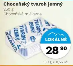 Konzum Choceňský tvaroh jemný nabídka