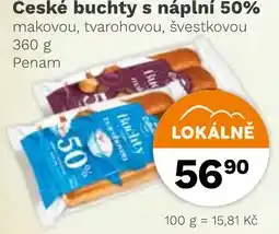 Konzum České buchty s náplní 50% nabídka