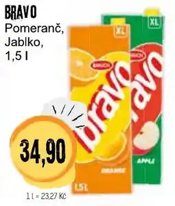 Konzum Bravo Pomeranč, Jablko nabídka