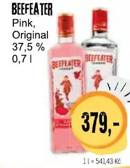 Konzum BEEFEATER Pink, Original 37,5 % nabídka