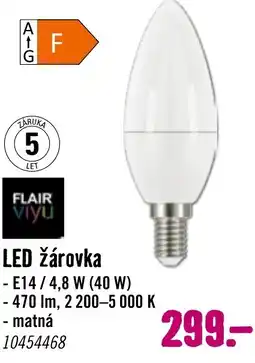 Hornbach LED žárovka nabídka