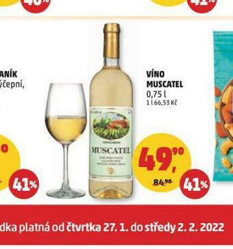Penny Market Víno muscatel nabídka