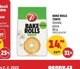 Penny Market Bake rolls 7days nabídka