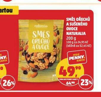 Penny Market Směs ořechů a sušeného ovoce naturalia nabídka