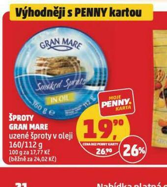 Penny Market Šproty gran mare nabídka