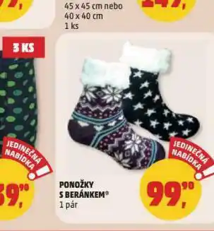 Penny Market Ponožky s beránkem nabídka