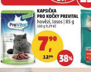 Penny Market Prevital kapsičky pro kočky nabídka