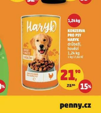Penny Market Haryk konzerva pro psy nabídka