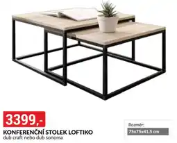 Baumax Konferenční stolek loftiko dub craft nebo dub sonoma nabídka