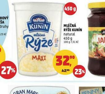 Penny Market Mléčná rýže kunín nabídka