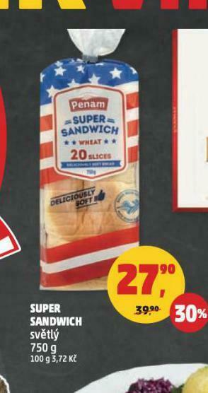 Penny Market Super sandwich nabídka